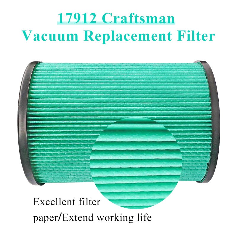 Ximoon Shop Vac Filters 17912 Filter Replacement for Craft'sman 9-17912 Wet/Dry Vacuum Filter, Fit 5 6 8 9 12 14 16 and 32 Gal Vacs - Image 5
